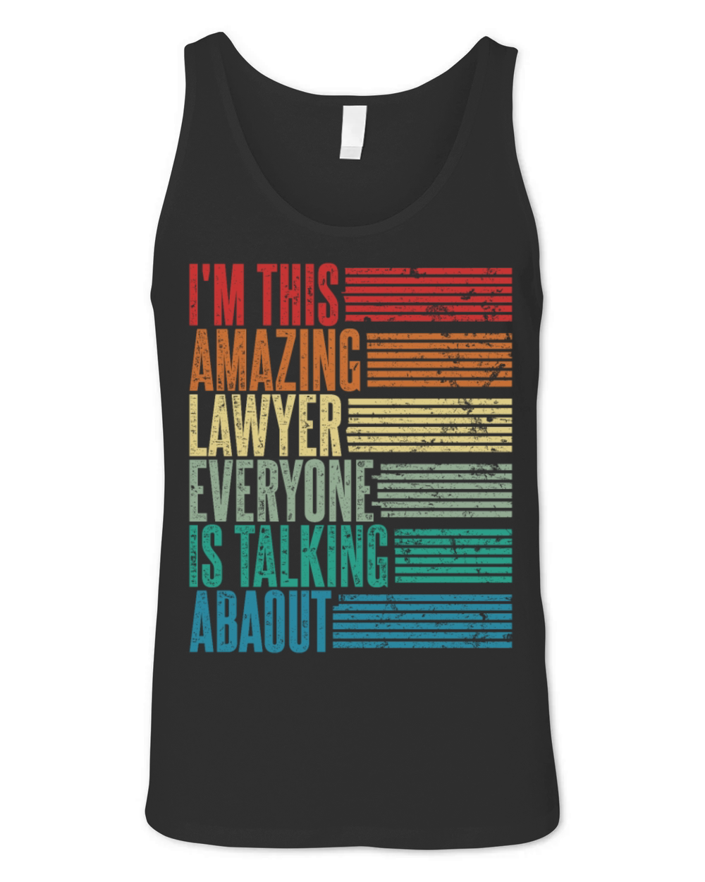 Vintage Lawyer Profession Gift Retro Unisex Jersey Tank