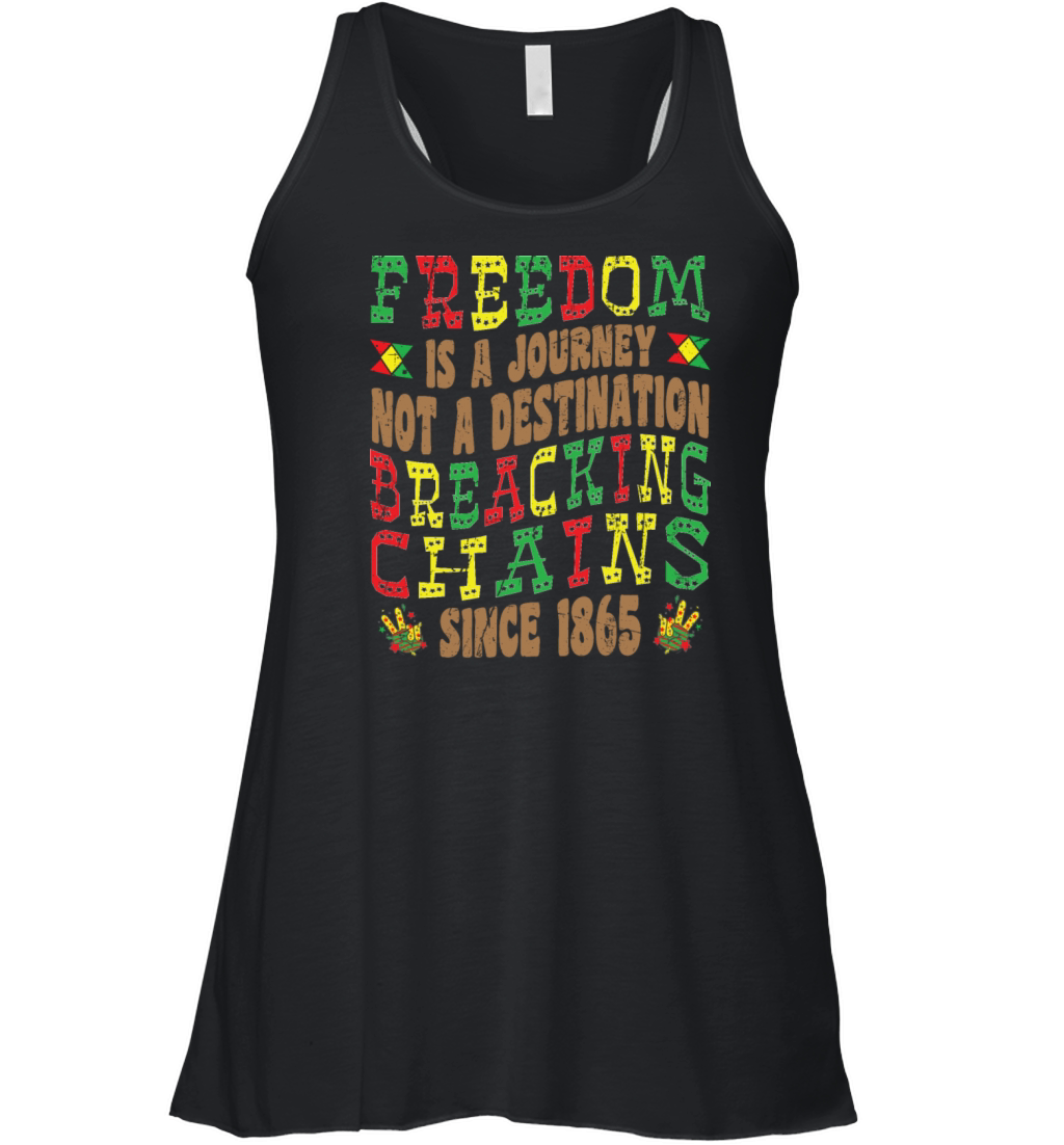 Breaking Chain Celebrate Juneteenth Black History Women's Flowy Tank Top