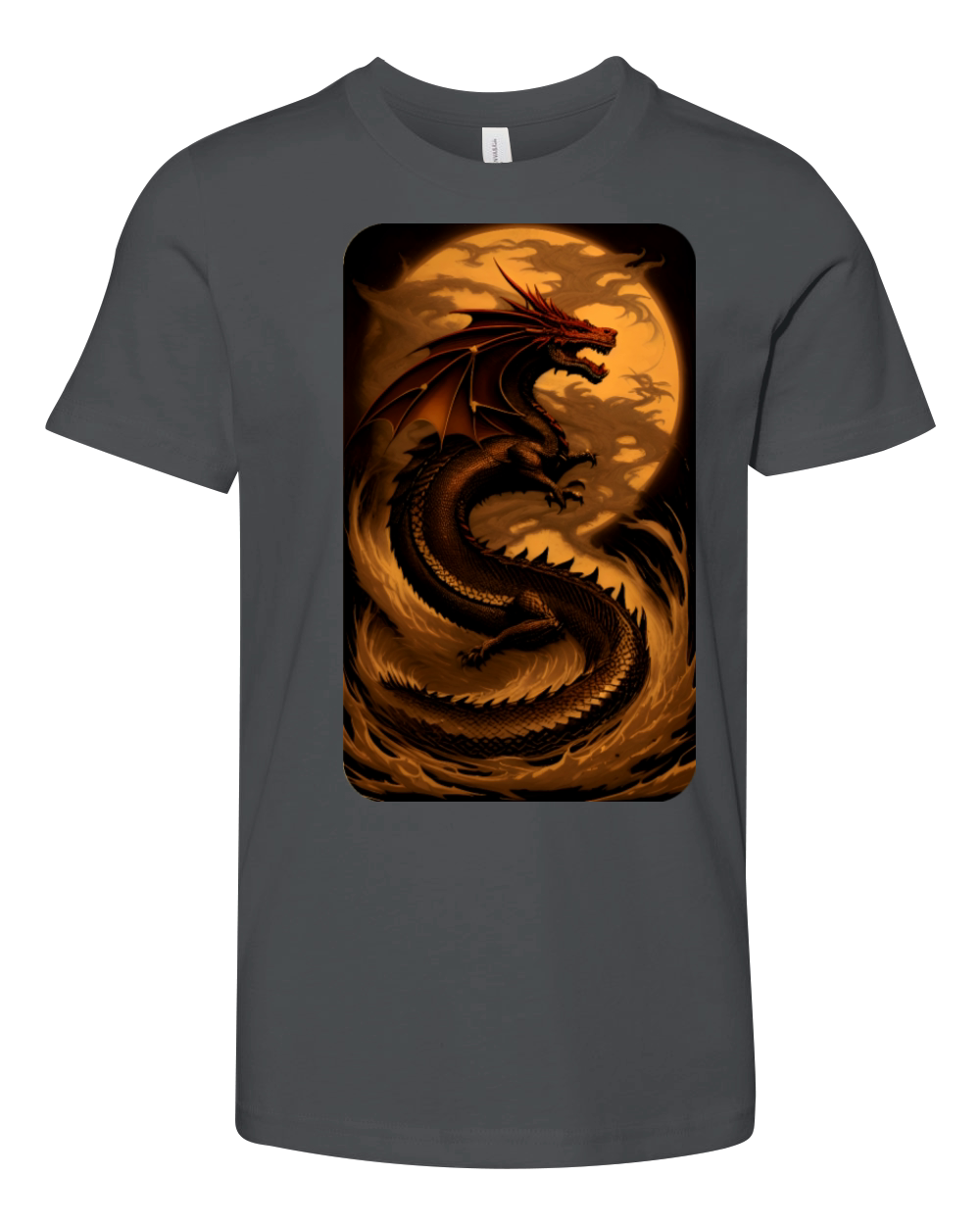 Vintage Dragon Art by Dreamscape Shirts Youth Unisex Jersey Tee