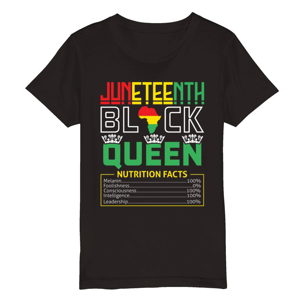 Facts Celebrate Juneteenth Black History Organic Kids Crewneck T-shirt