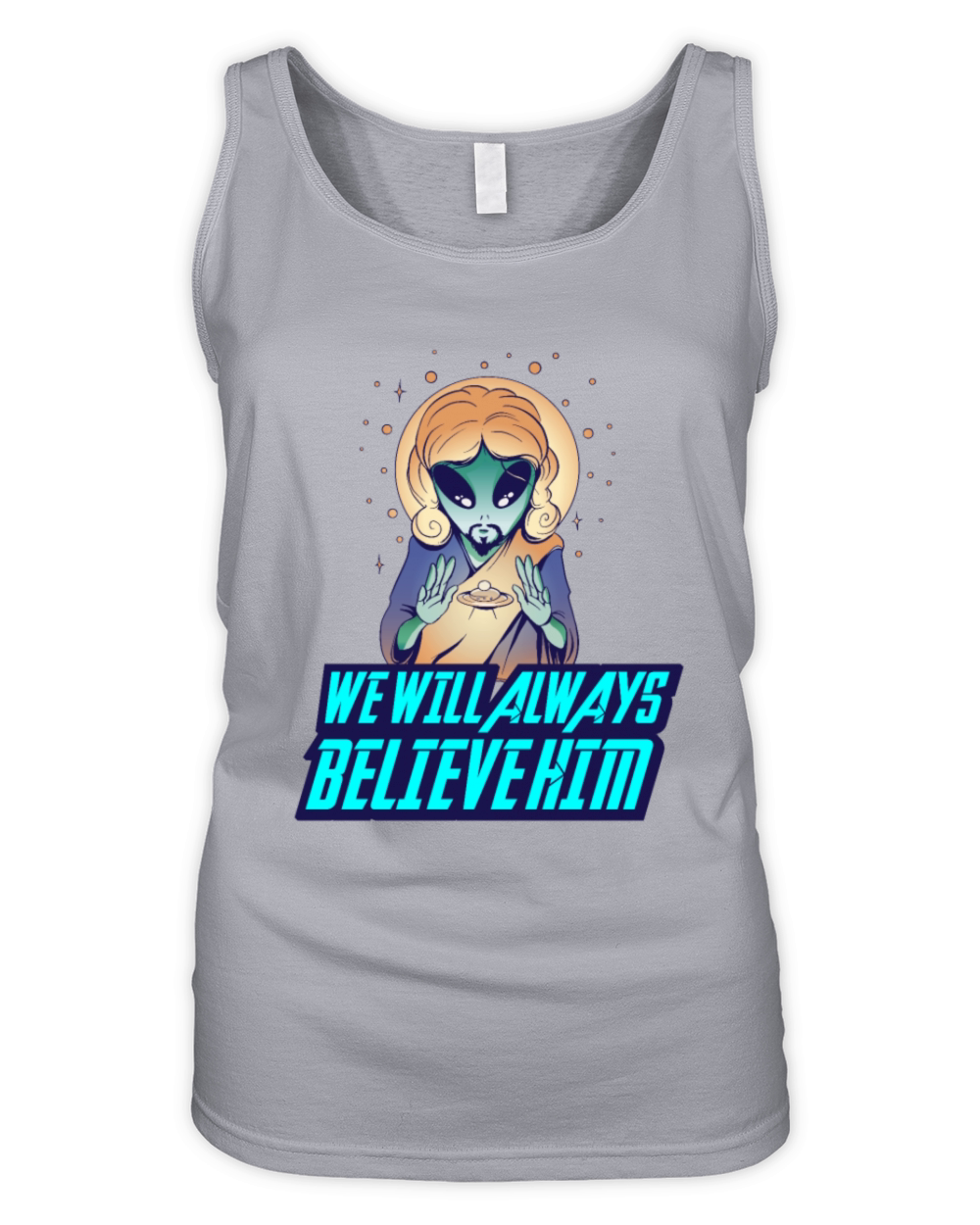 Christian Christianity Always Alien Jesus Organic Women's Tank Top