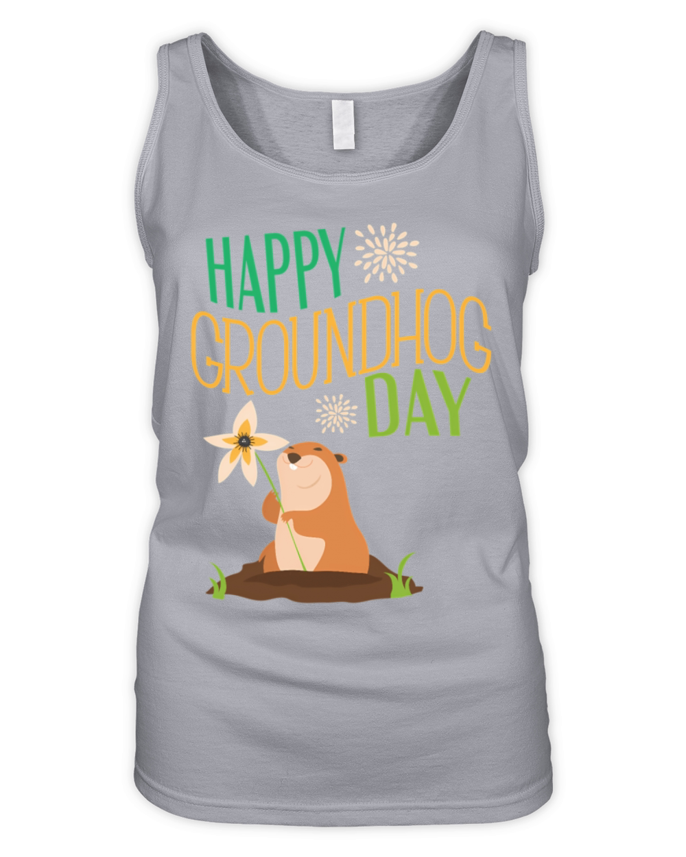 Groundhog Day 2021 Happy Ground Hog Organic Women's Tank Top