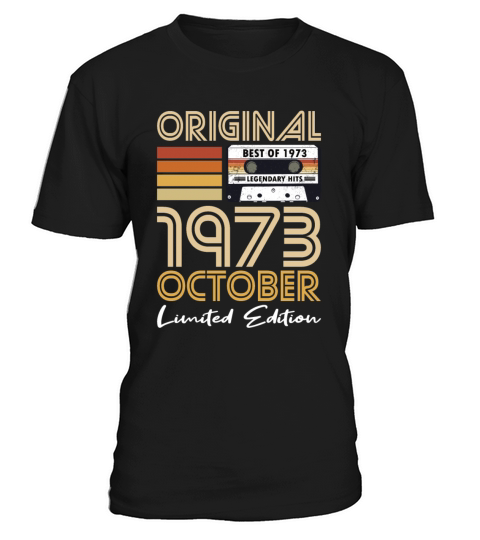 50th birthday october 1973 original 1973 T-Shirt Unisex