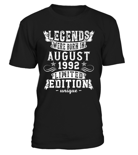 Birthday August 1992 Year Limited Edition Vintage T-Shirt Unisex