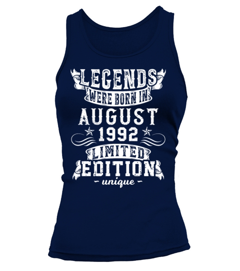 Birthday August 1992 Year Limited Edition Vintage Tank top Woman