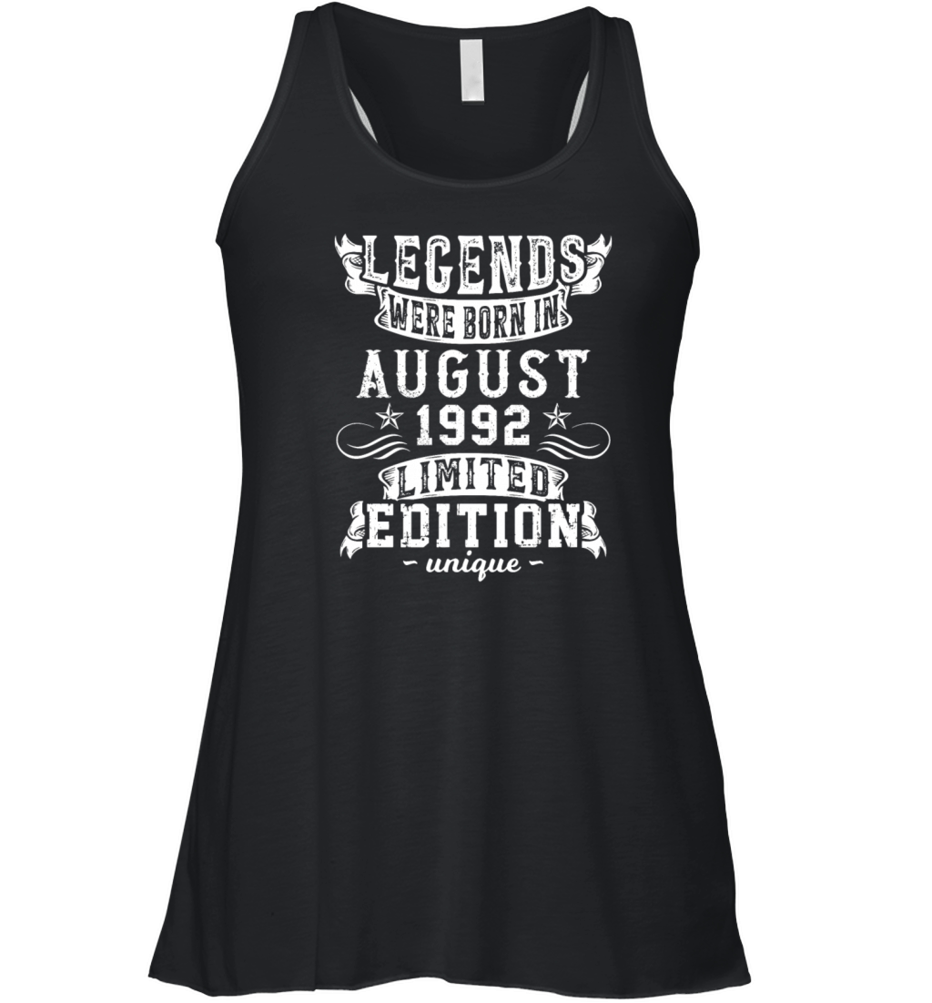 Birthday August 1992 Year Limited Edition Vintage Women's Flowy Tank Top
