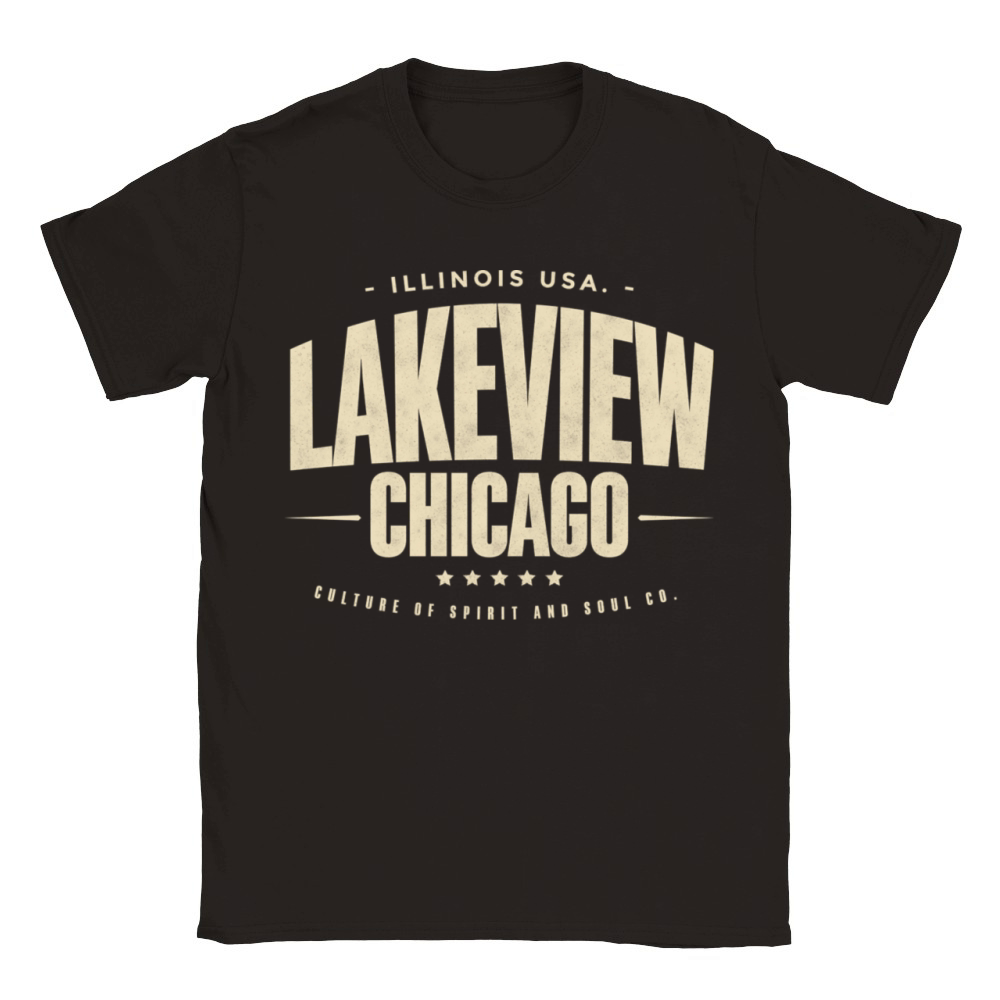 Lakeview Chicago Illinois IL Vintage Sports Classic Kids Crewneck T-shirt