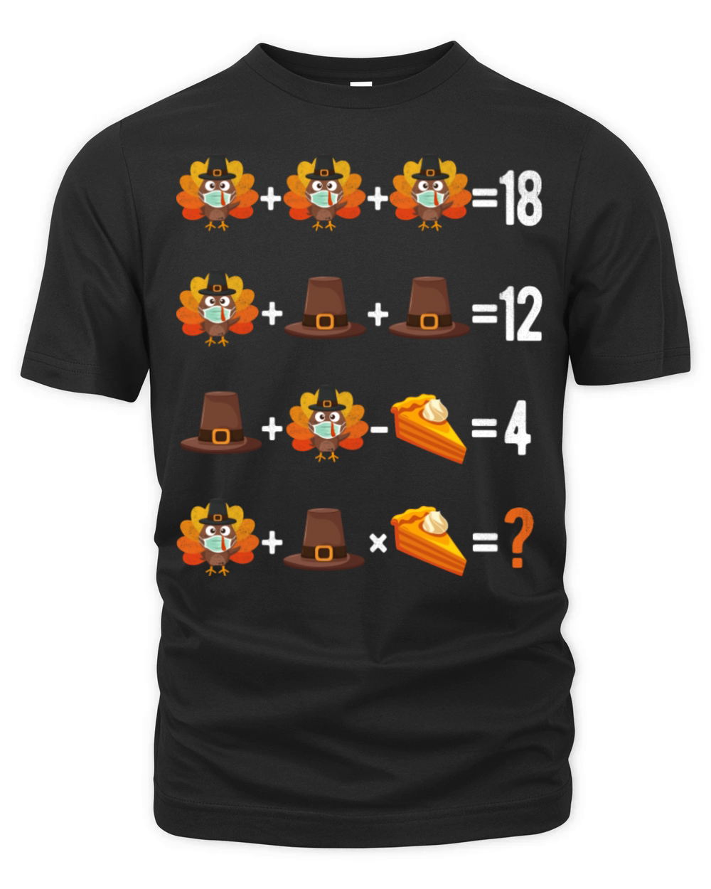 Thanksgiving Order Of Operations Quiz Math Teacher Organic Unisex T-shirt