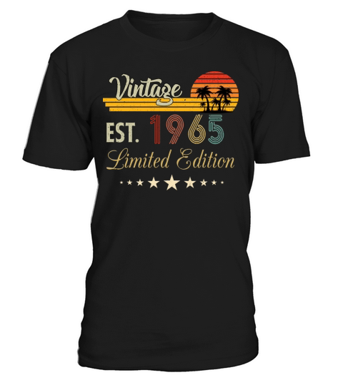 Vintage Est 1965 Limited Edition Birthday T-Shirt Unisex