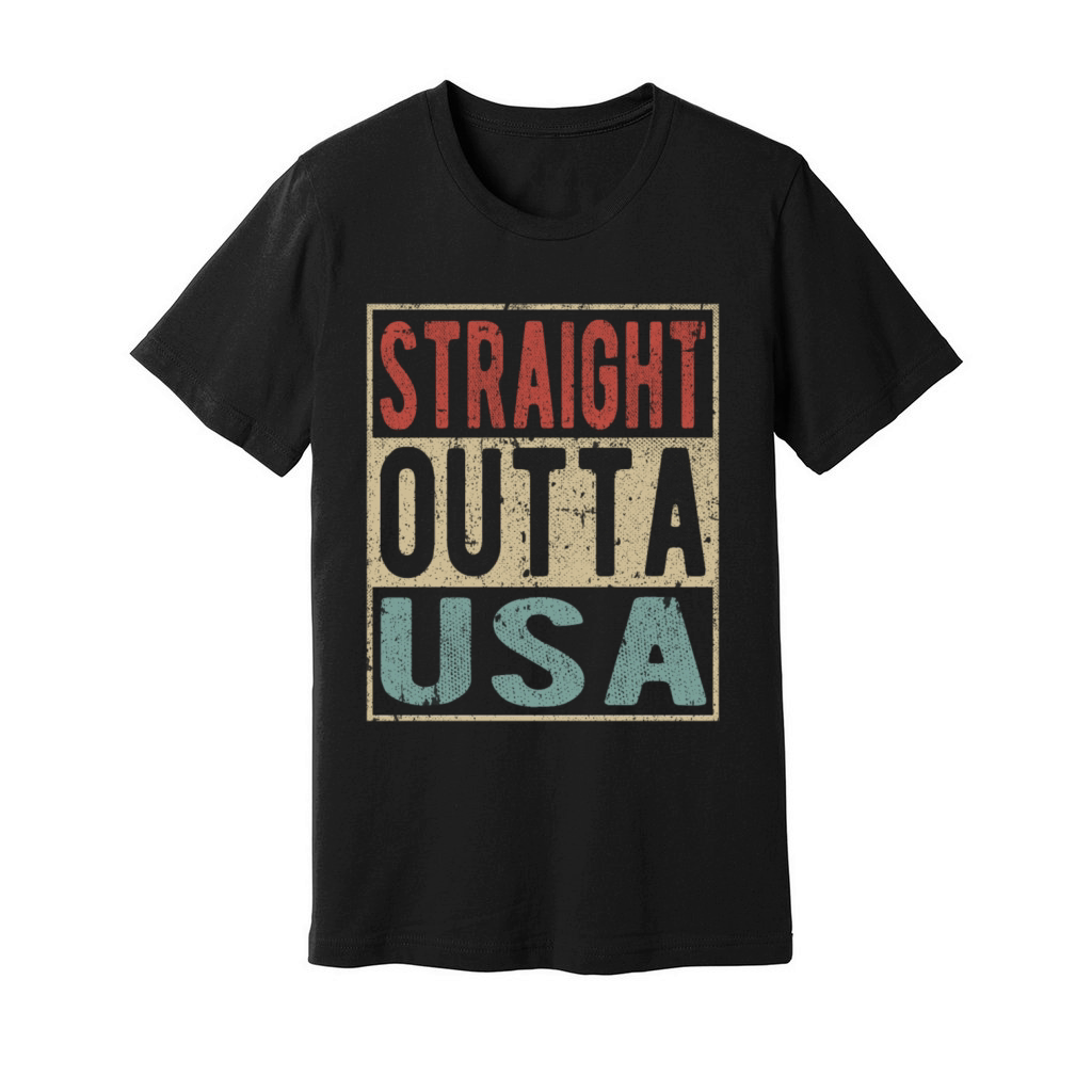 Straight outta USA Unisex Jersey Tee