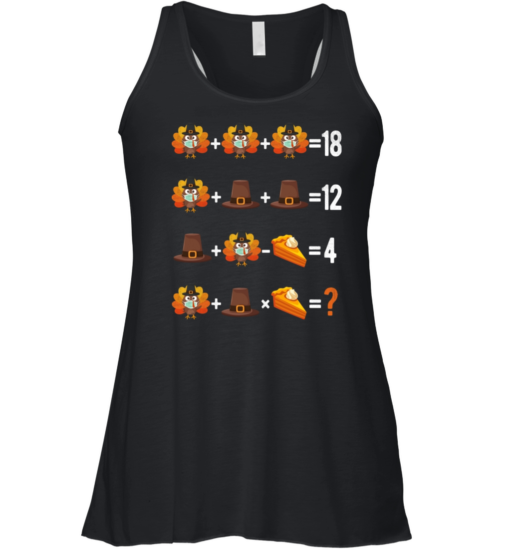 Thanksgiving Order Of Operations Quiz Math Teacher Women's Flowy Tank Top