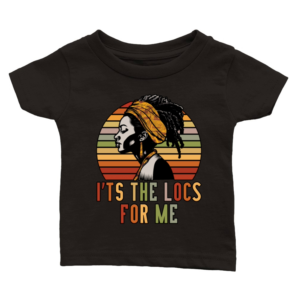Its the Locs For Me - Afro Hair Black American Classic Baby Crewneck T-shirt