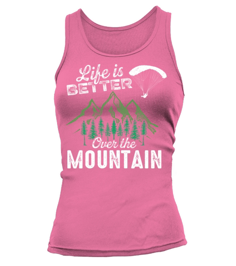 Paragliding Pilot Over Mountains Tank top Woman