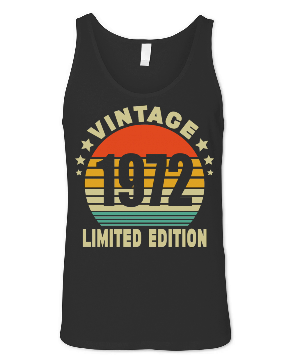 Vintage 1972 Limited Edition Funny 50th Birthday Unisex Jersey Tank