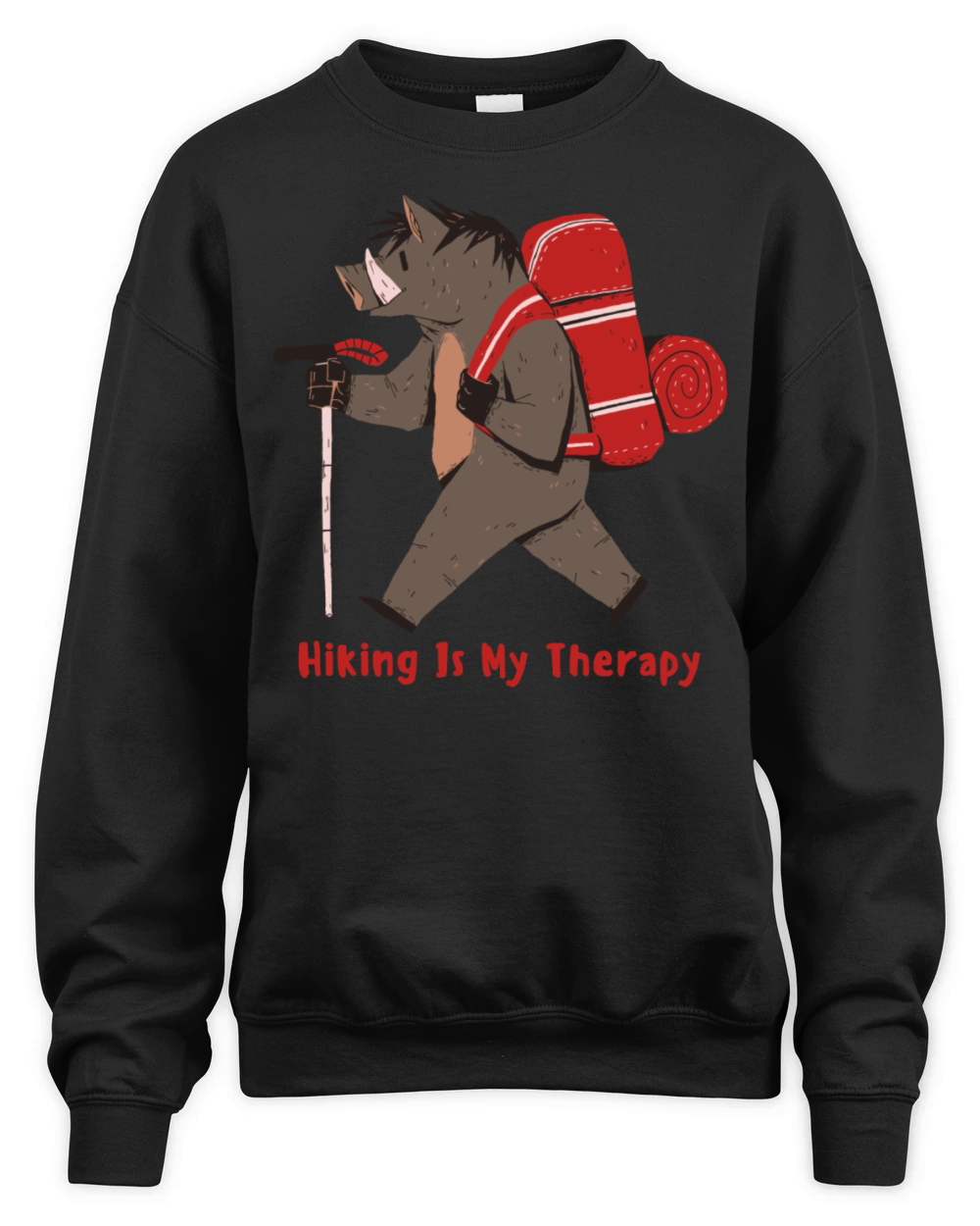 Hiking Is My Therapy Unisex Premium Crewneck Sweatshirt