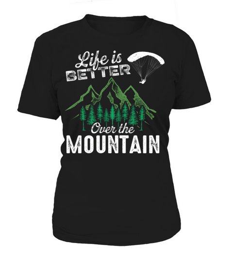 Paragliding Pilot Over Mountains Women's T-Shirt