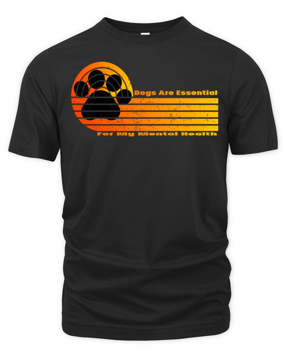 Dogs Are Essential For My Mental Health Organic Unisex T-shirt