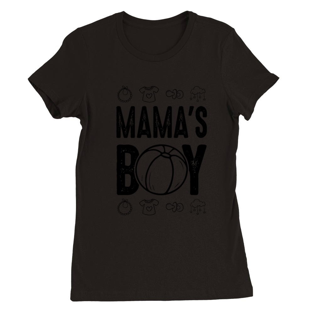 baby mamas boy Premium Womens Crewneck T-shirt