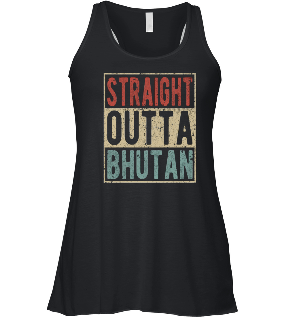 Straight outta Bhutan Women's Flowy Tank Top
