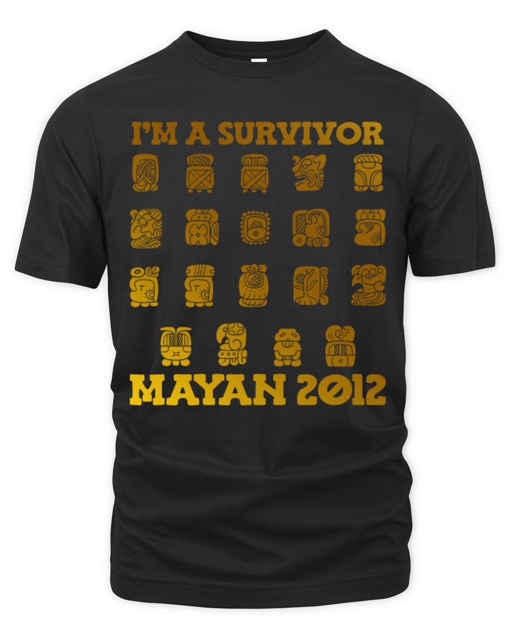 Im A Survivor Mayan Calendar Nostalgia Throwback Organic Unisex T-shirt