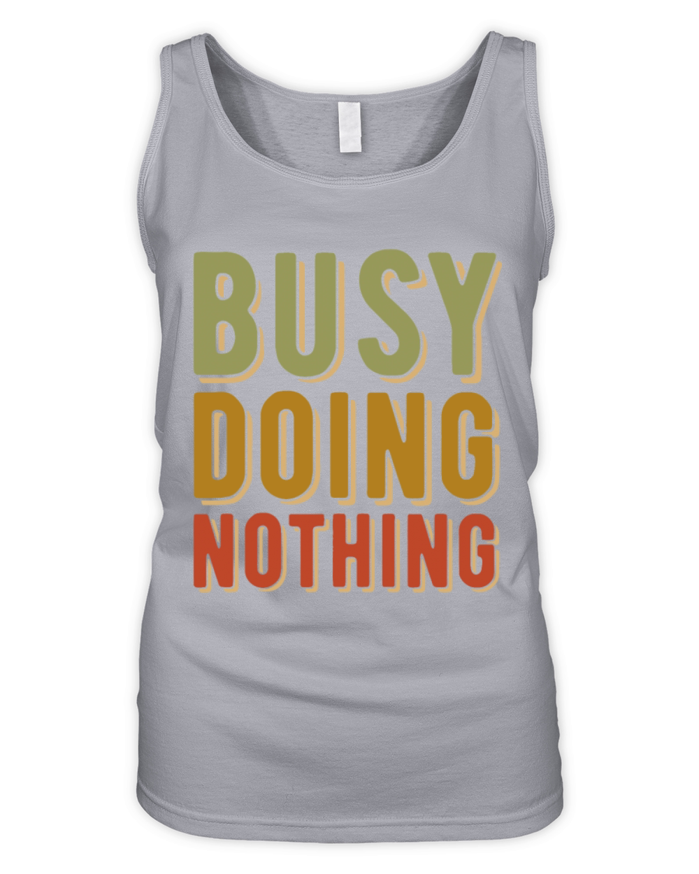 Busy Doing Nothing - Amusing quote - Retro vintage Organic Women's Tank Top