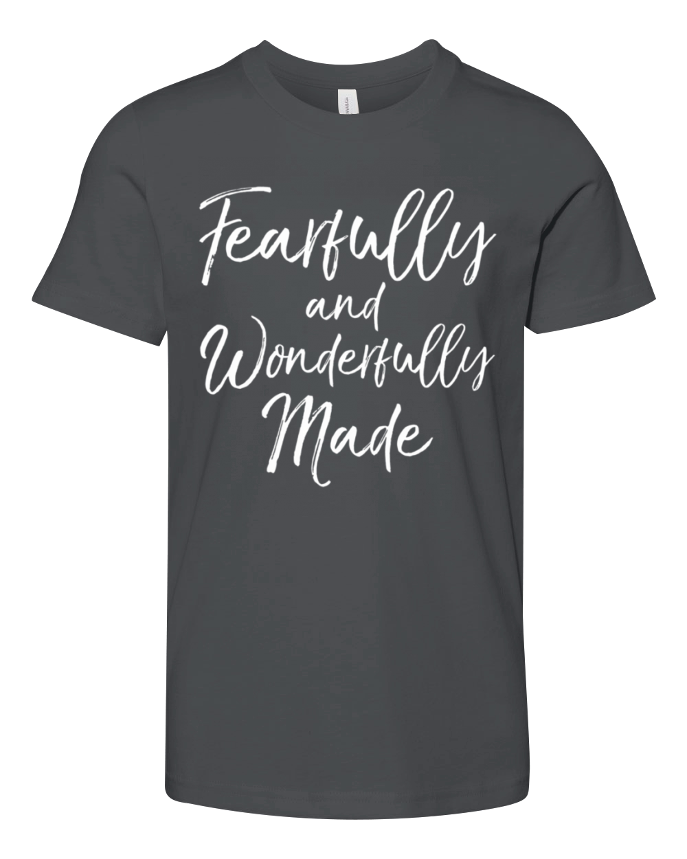 Christian Psalm Quote Fearfully And Wonderfully Ma Youth Unisex Jersey Tee