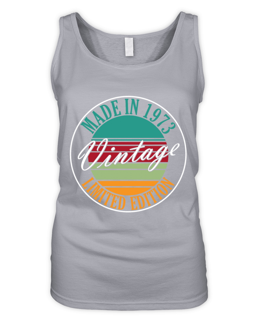 Made in 1973 vintage retro birthday Organic Women's Tank Top