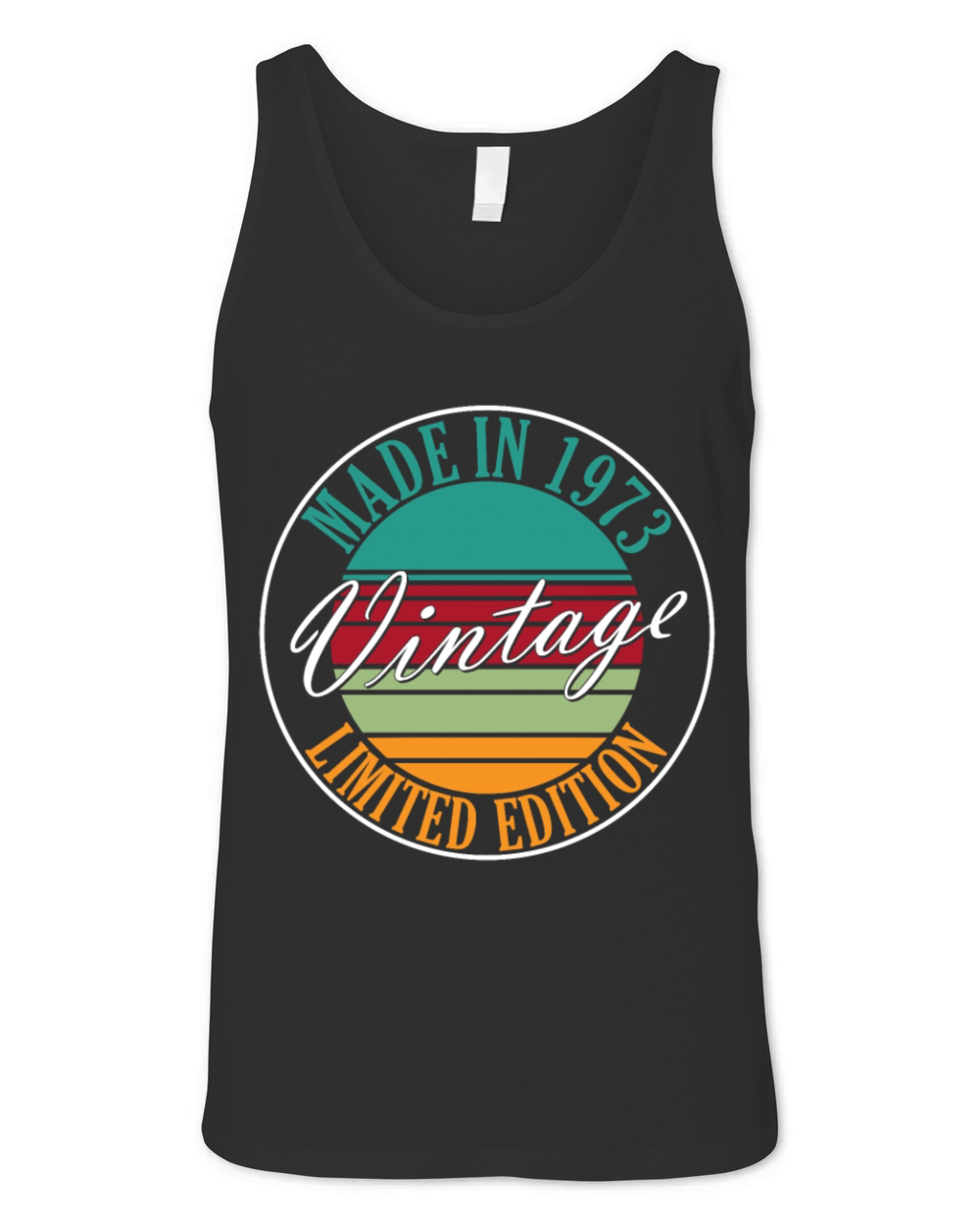 Made in 1973 vintage retro birthday Unisex Jersey Tank