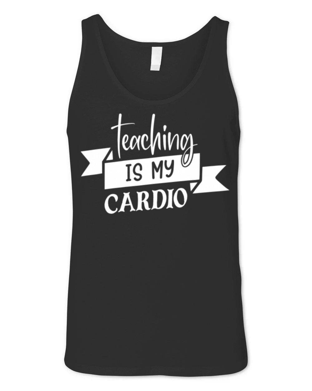 Quote Teaching Is My Cardio Unisex Jersey Tank