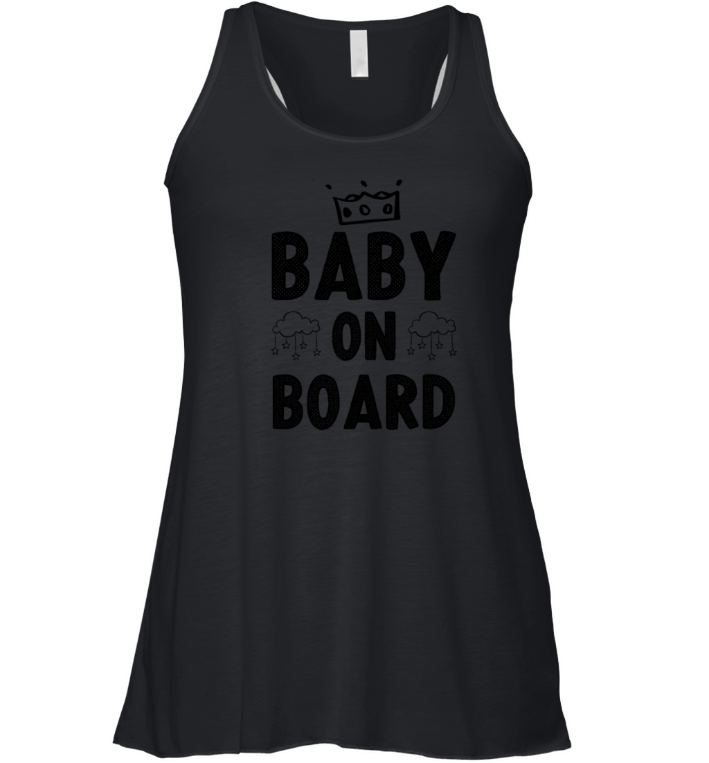 baby on board Women's Flowy Tank Top