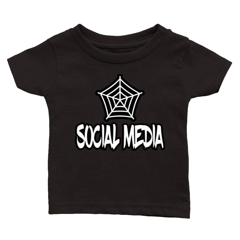 Social media Classic Baby Crewneck T-shirt