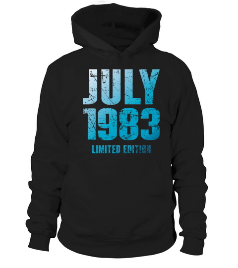 July 1983 Limited Edition Birthday Present Hoodie Unisex