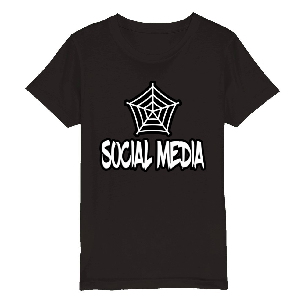 Social media Organic Kids Crewneck T-shirt