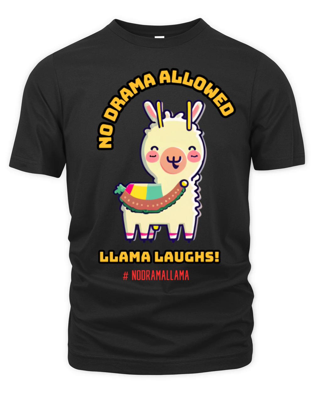 No drama allowed for this llama Organic Unisex T-shirt