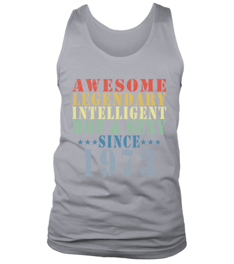 50th Birthday Man June Vintage 1973 Awesome Tank Top Unisex