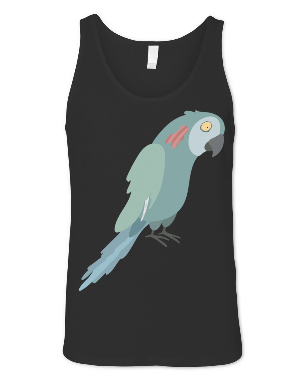 Zombie Parrot Skull Halloween Funny Cute Costume Gift Unisex Jersey Tank