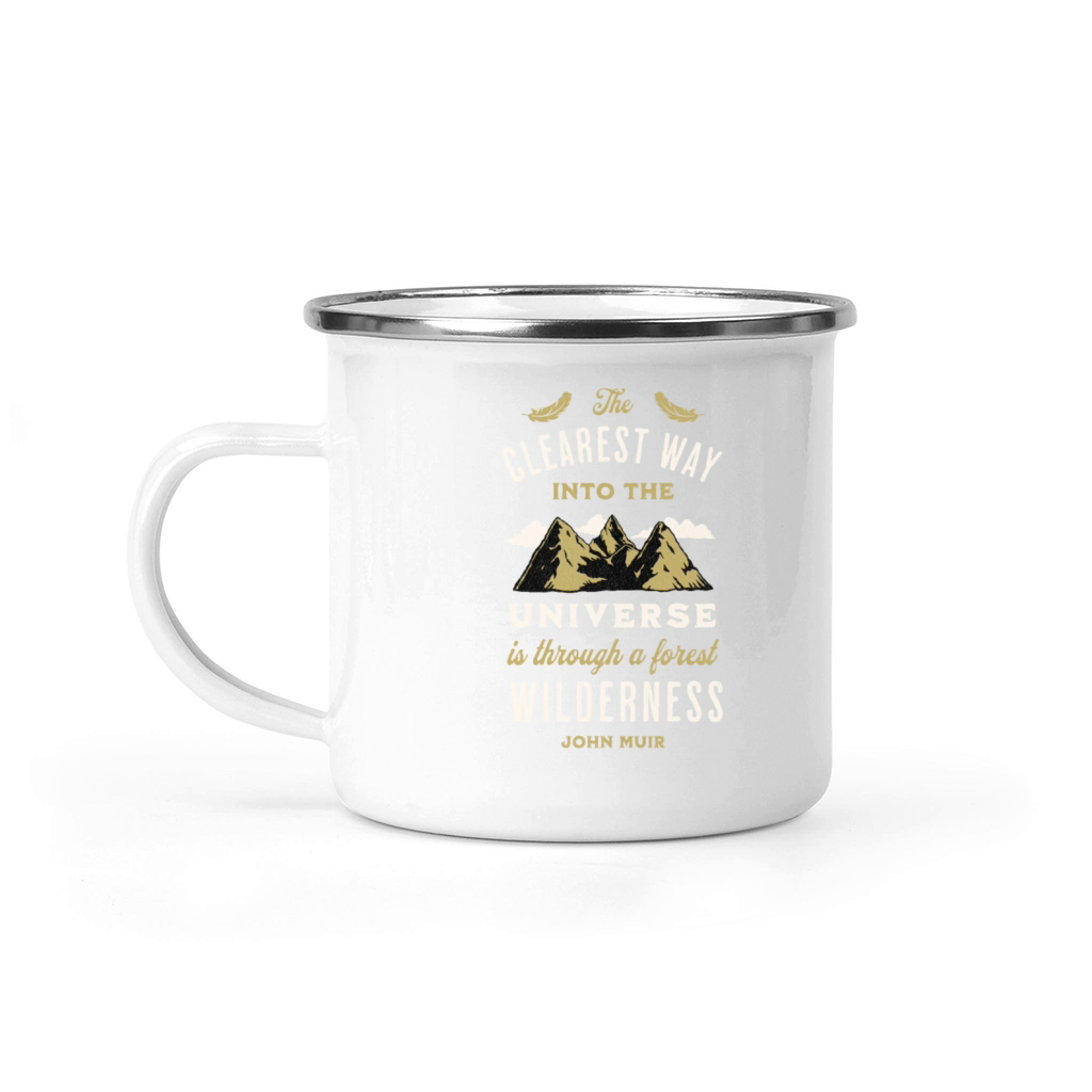 Forest Wilderness Outdoor Inspirational Quote Camping Mug