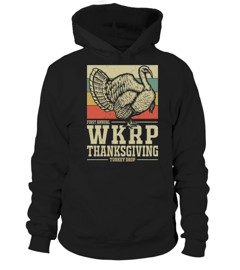 WKRP Thanksgiving Turkey Drop Vintage Retro 70s Hoodie Unisex