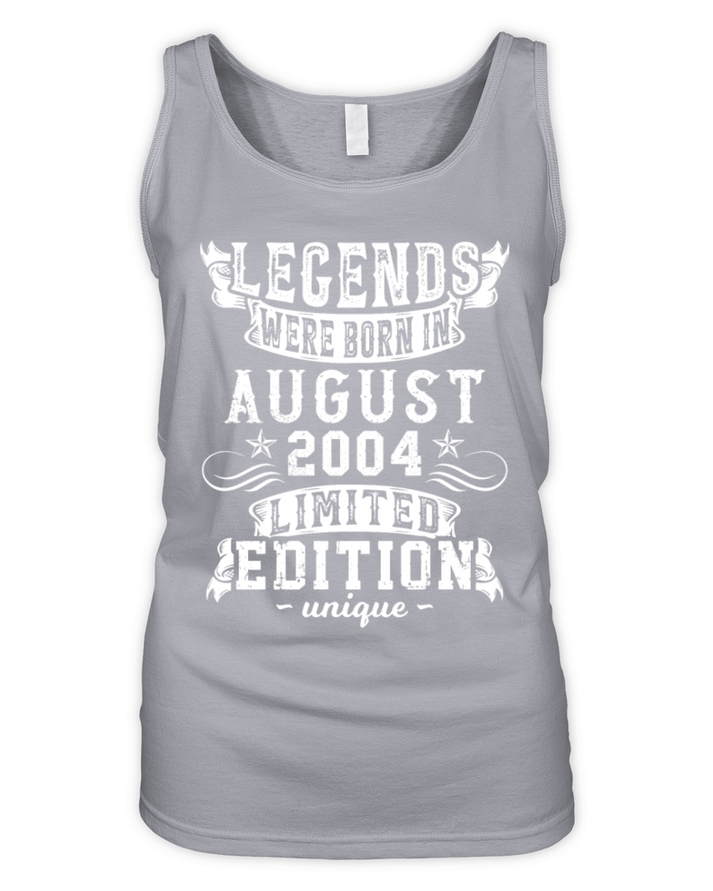 Birthday August 2004 Year Limited Edition Vintage Organic Women's Tank Top