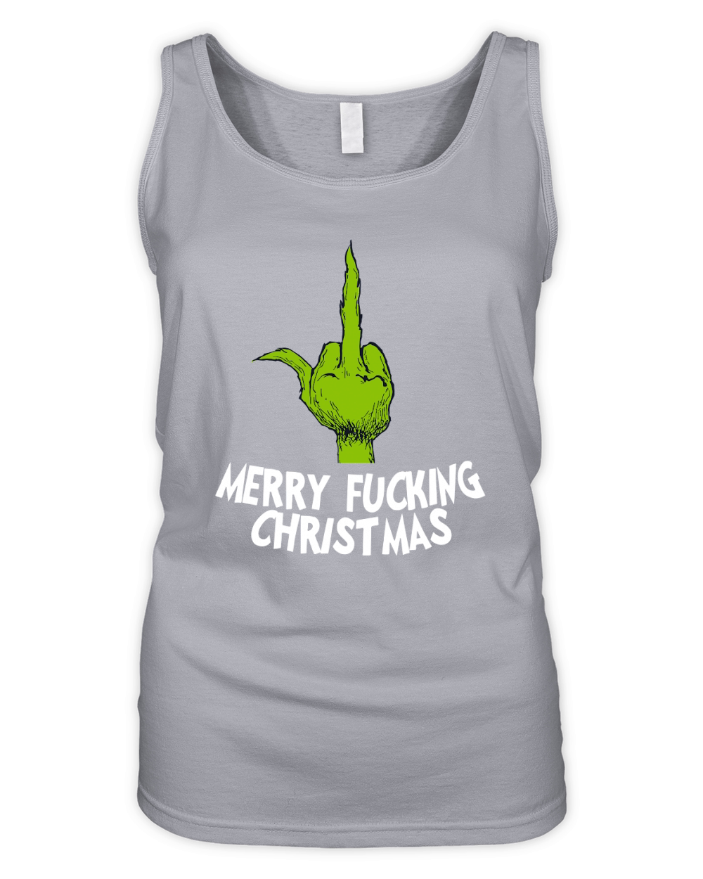 The Grinch Merry Fucking Christmas Organic Women's Tank Top