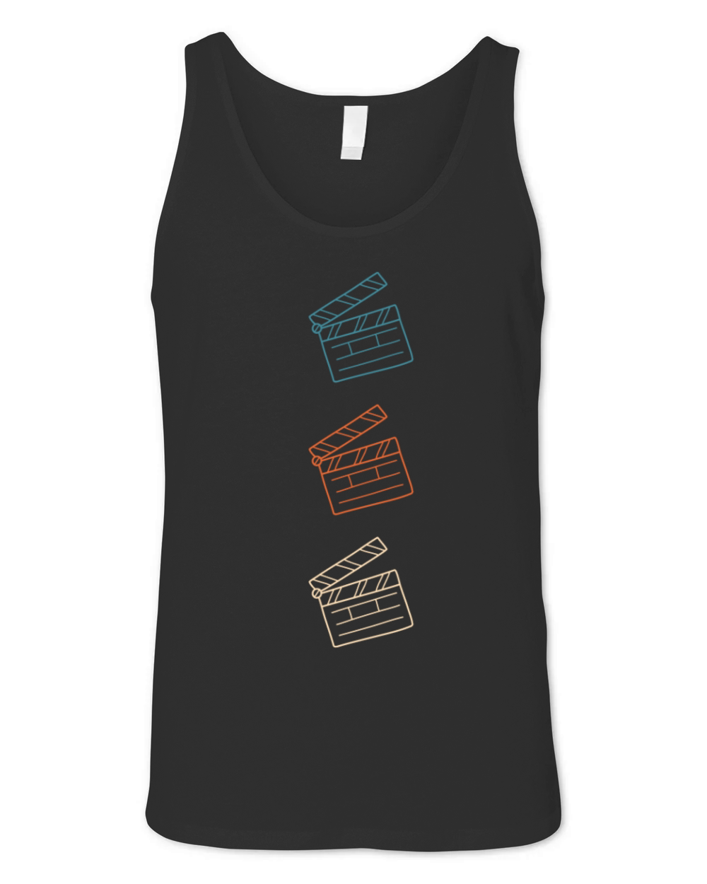 Vintage Film Clapper Director Musical Actor Unisex Jersey Tank