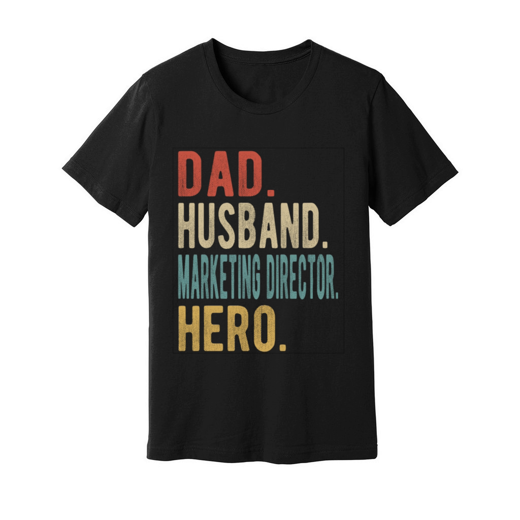 Marketing Director Dad Husband Hero Unisex Jersey Tee