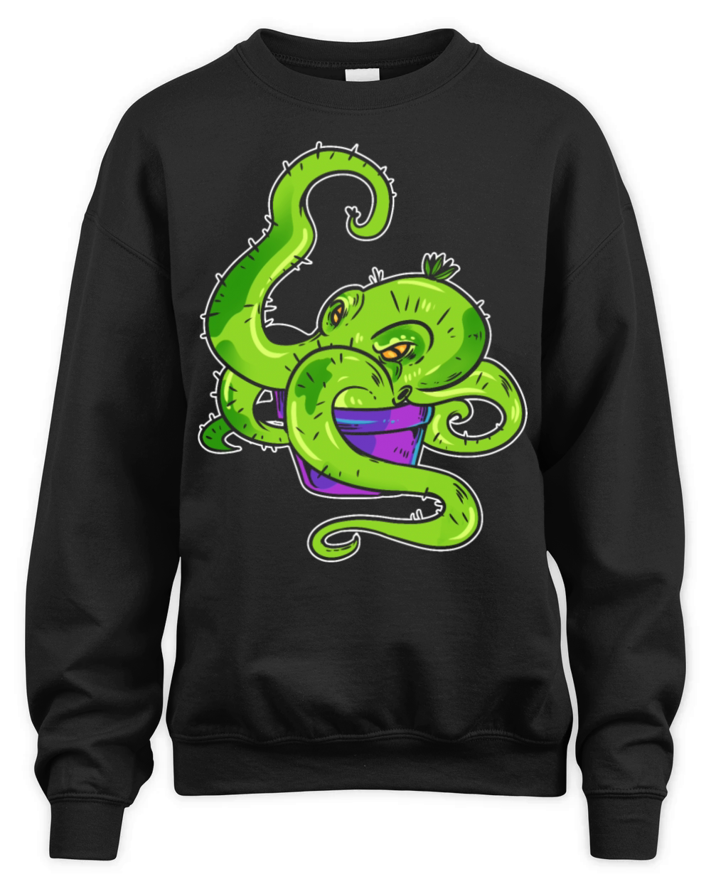 Cactopus Swimmer Gift Unisex Premium Crewneck Sweatshirt