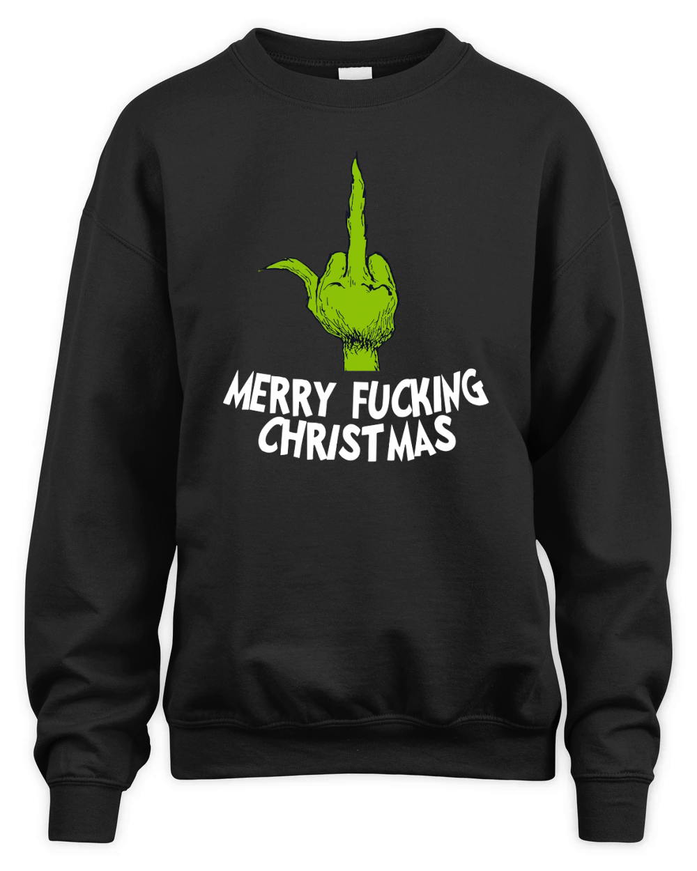 The Grinch Merry Fucking Christmas Unisex Premium Crewneck Sweatshirt