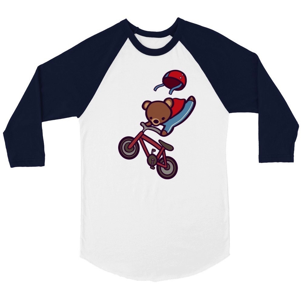 Grizzly Beardevil Stunt Unisex ¾ sleeve Raglan T-shirt