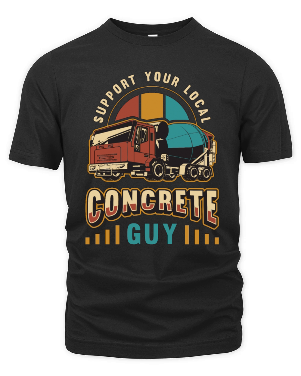 Concrete Finisher Support Your Local Retro Mason Organic Unisex T-shirt