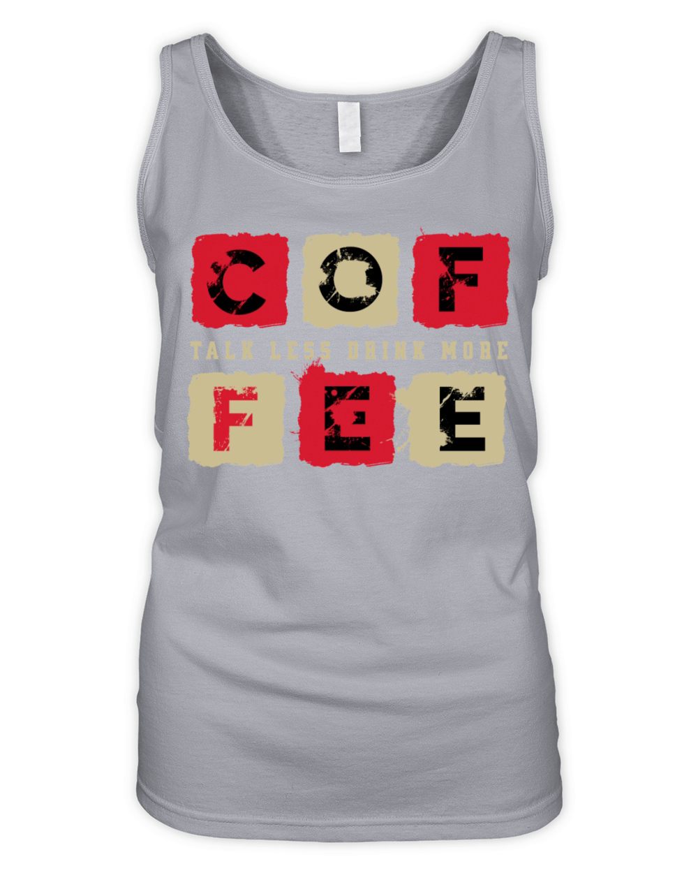 Talk Less Drink More Coffee Organic Women's Tank Top