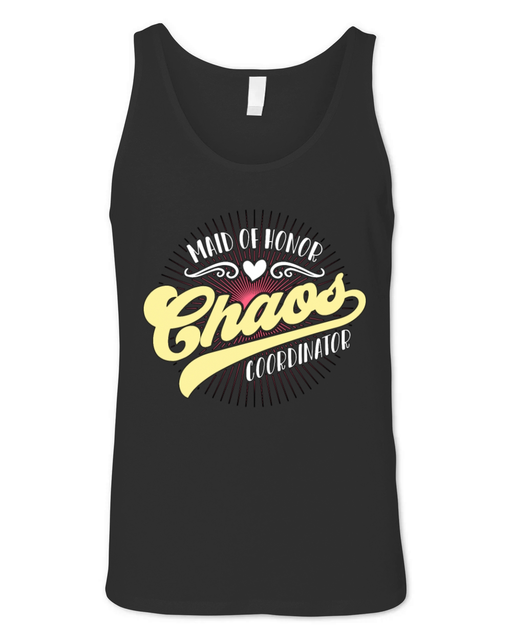 Maid Of Honor Chaos Coordinator Bachelorette Party Unisex Jersey Tank