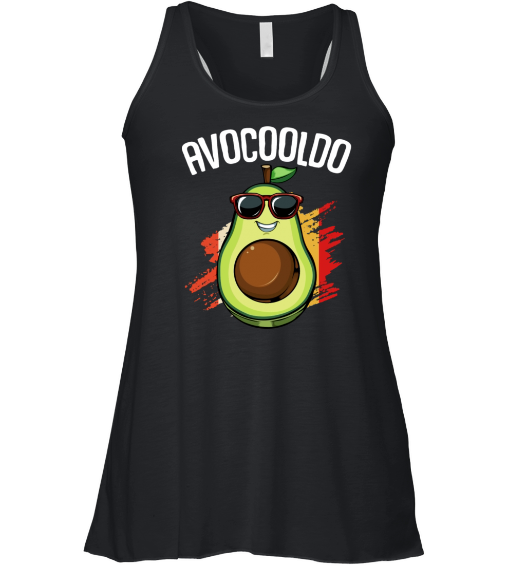 Avocado Avocooldo Pun Cool Vegan Fruit Women's Flowy Tank Top