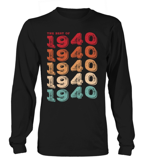 Vintage 1940 Gifts Legend for 83 Years Old - 83rd Long sleeved Unisex